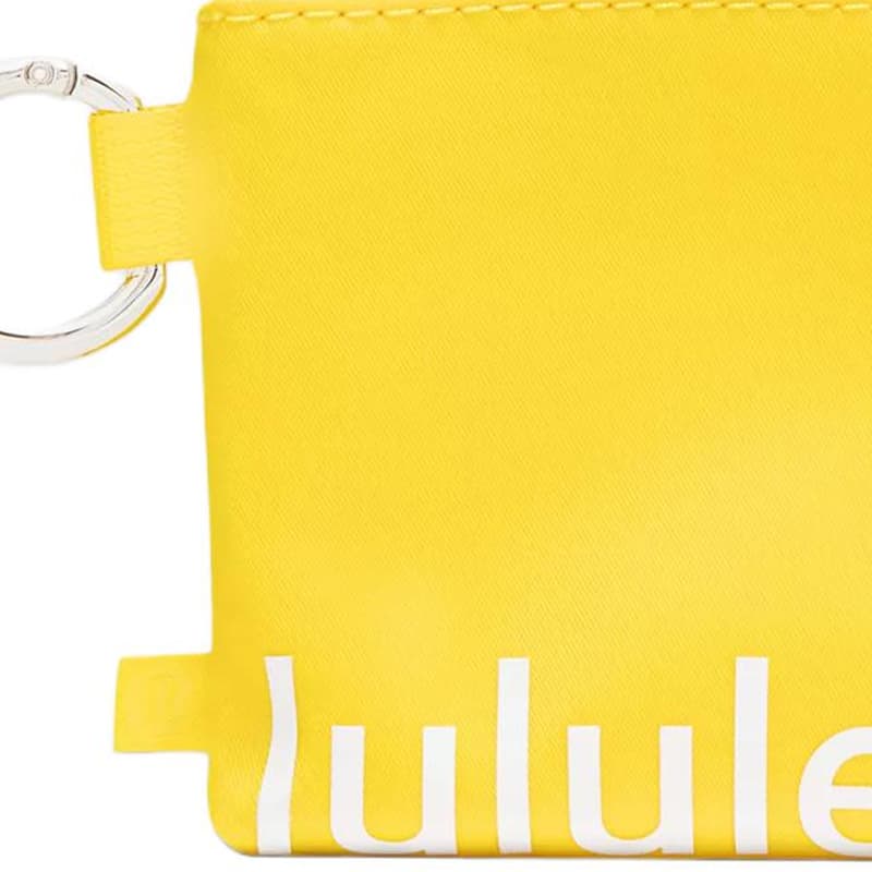 Картхолдер Lululemon Clippable Нейлоновый держатель для карт Унисекс Кукурузный Желтый - изображение 4