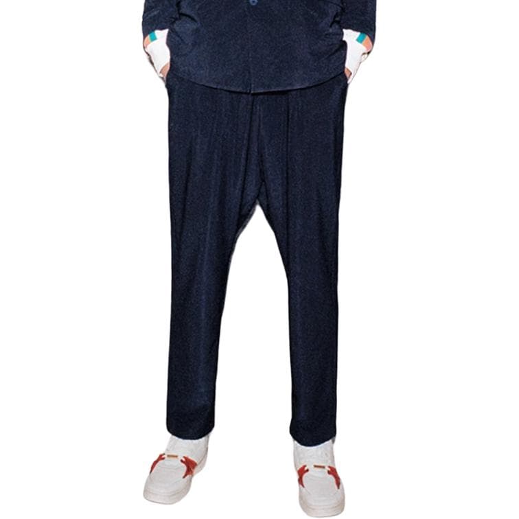 Штаны LI-NING 1990 LI-NING 1990 Однотонный брюки свободного кроя с прямой линией и средней посадкой Мужской - изображение 3