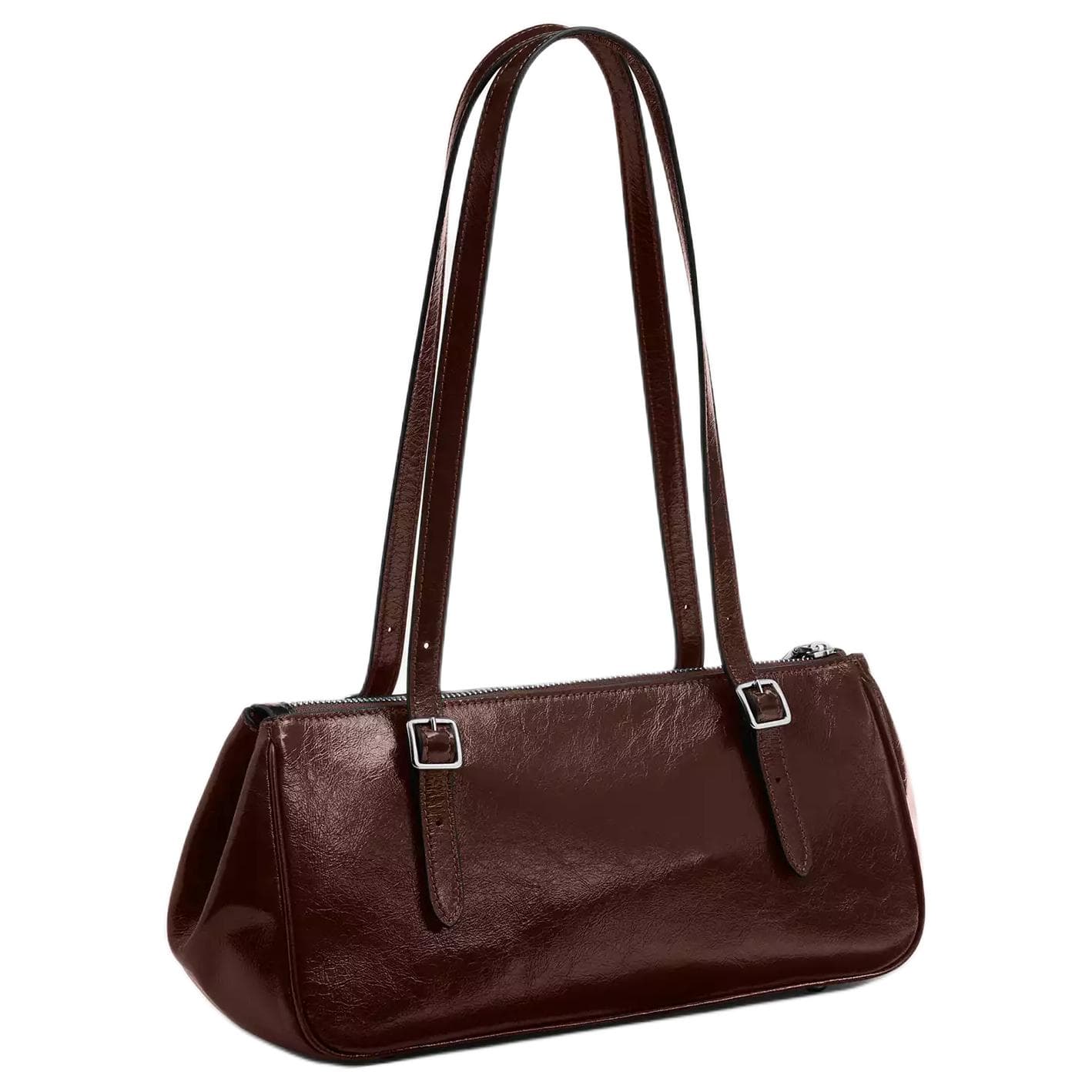 Мини-сумка COACH Коровья кожа Подмышечная сумка на плечо Большая женская Клен - изображение 2
