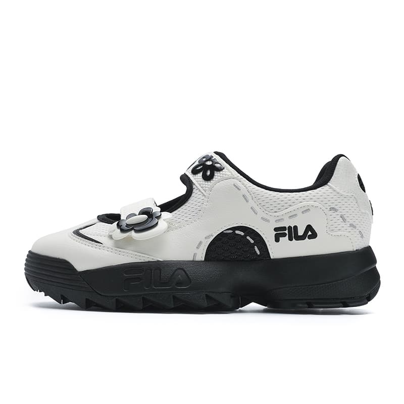 Кроссовки FILA DISRUPTOR 2 FLOWER Повседневная обувь Женская Белый Черный - изображение 1