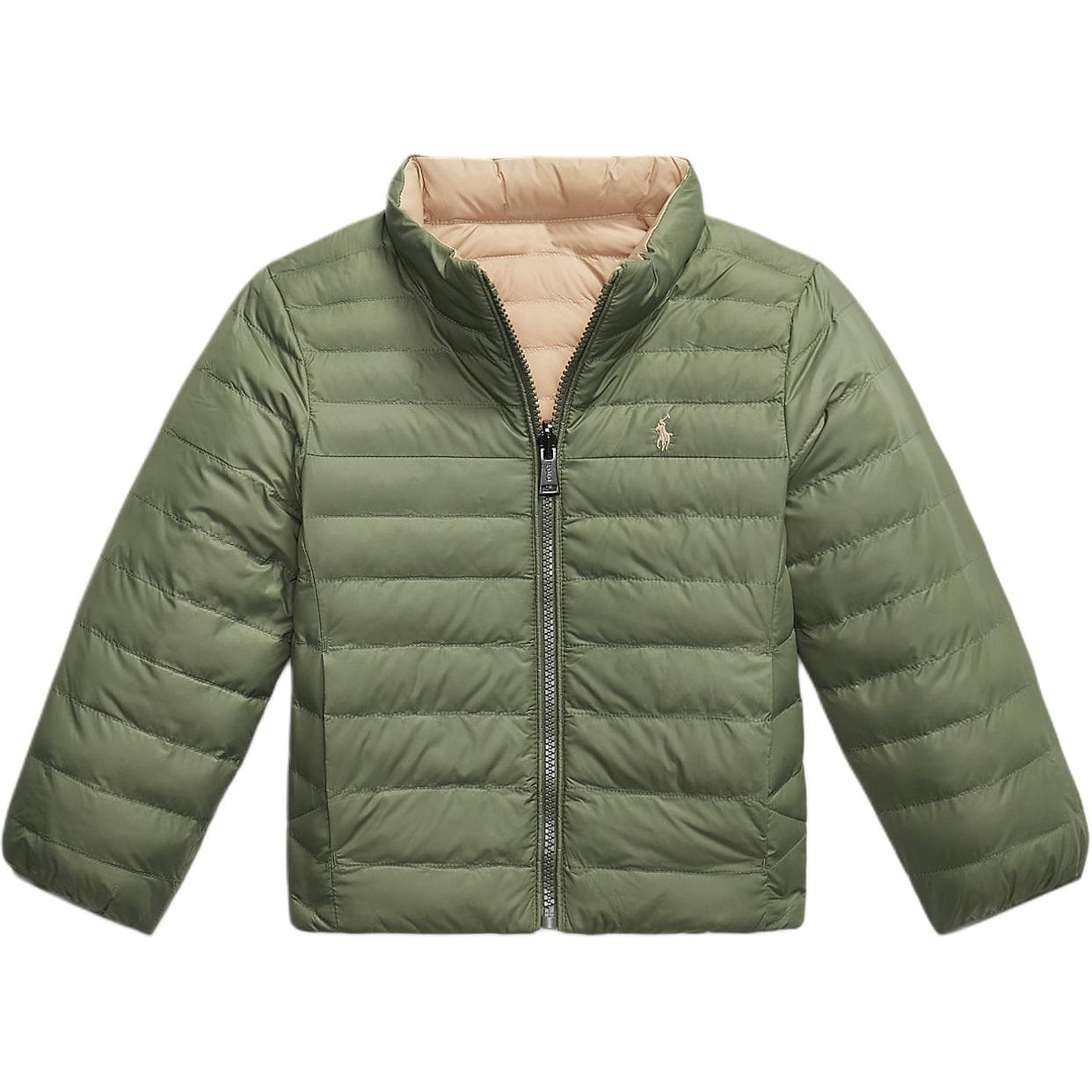 Polo Ralph Lauren Хлопковый пуховик Винтажный хаки и Мята Оливково-зеленый для детей Aged 3-7 лет - изображение 2