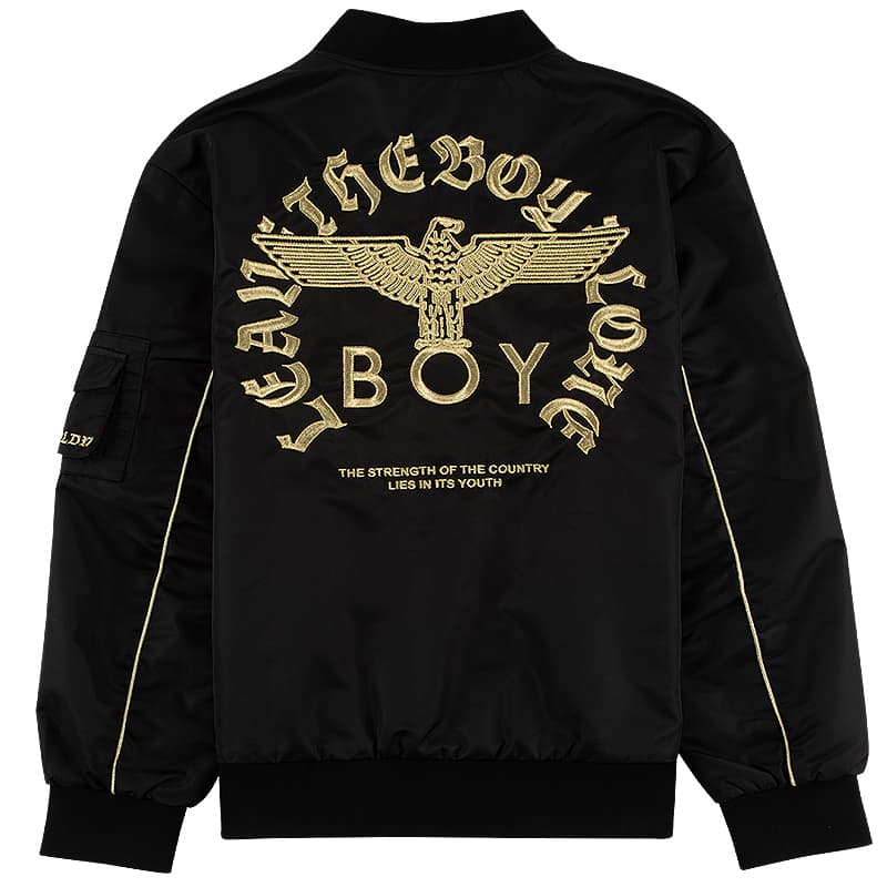 Бомбер BOY LONDON Черный Унисекс Бейсбольные куртки - изображение 2