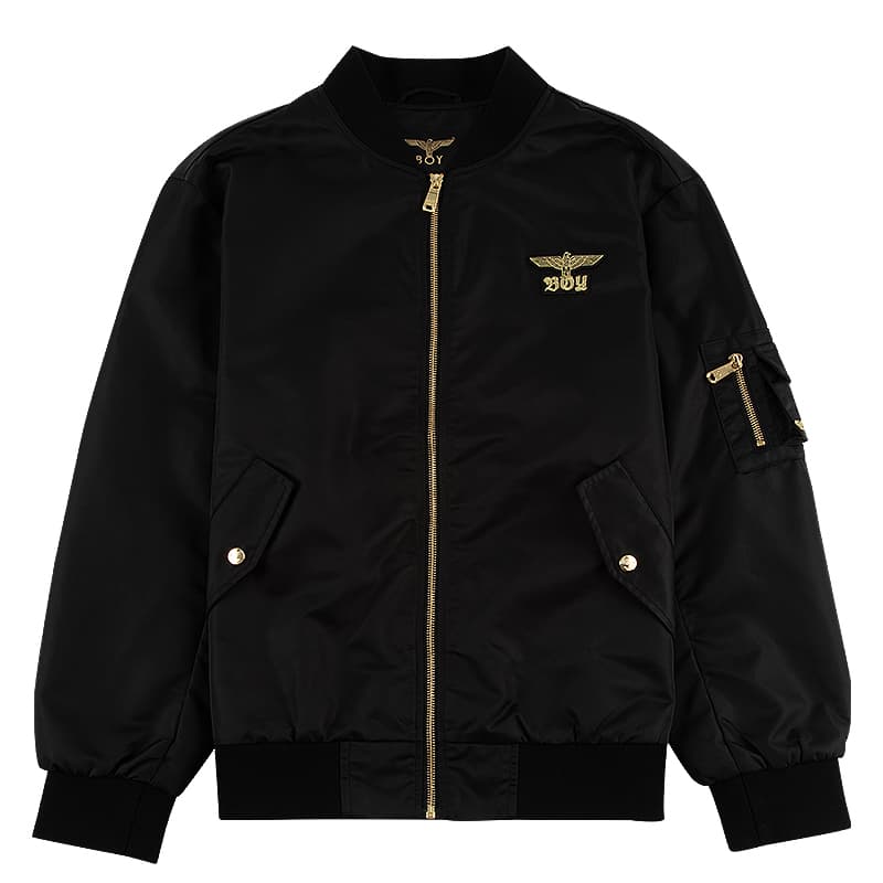 Бомбер BOY LONDON Черный Унисекс Бейсбольные куртки - изображение 1