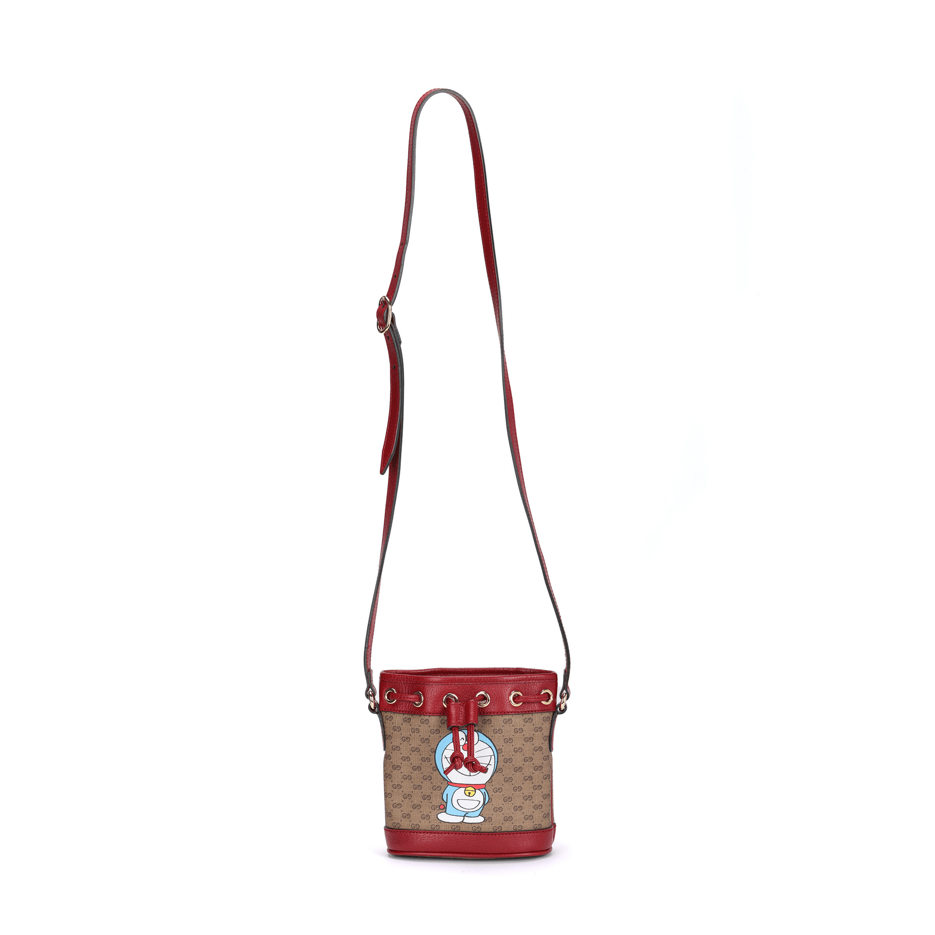 Мини-сумка Gucci x Doraemon Bucket Bag Red - изображение 1