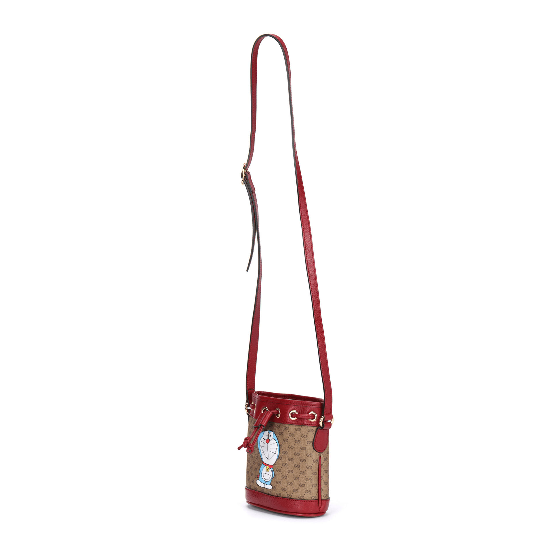 Мини-сумка Gucci x Doraemon Bucket Bag Red - изображение 2