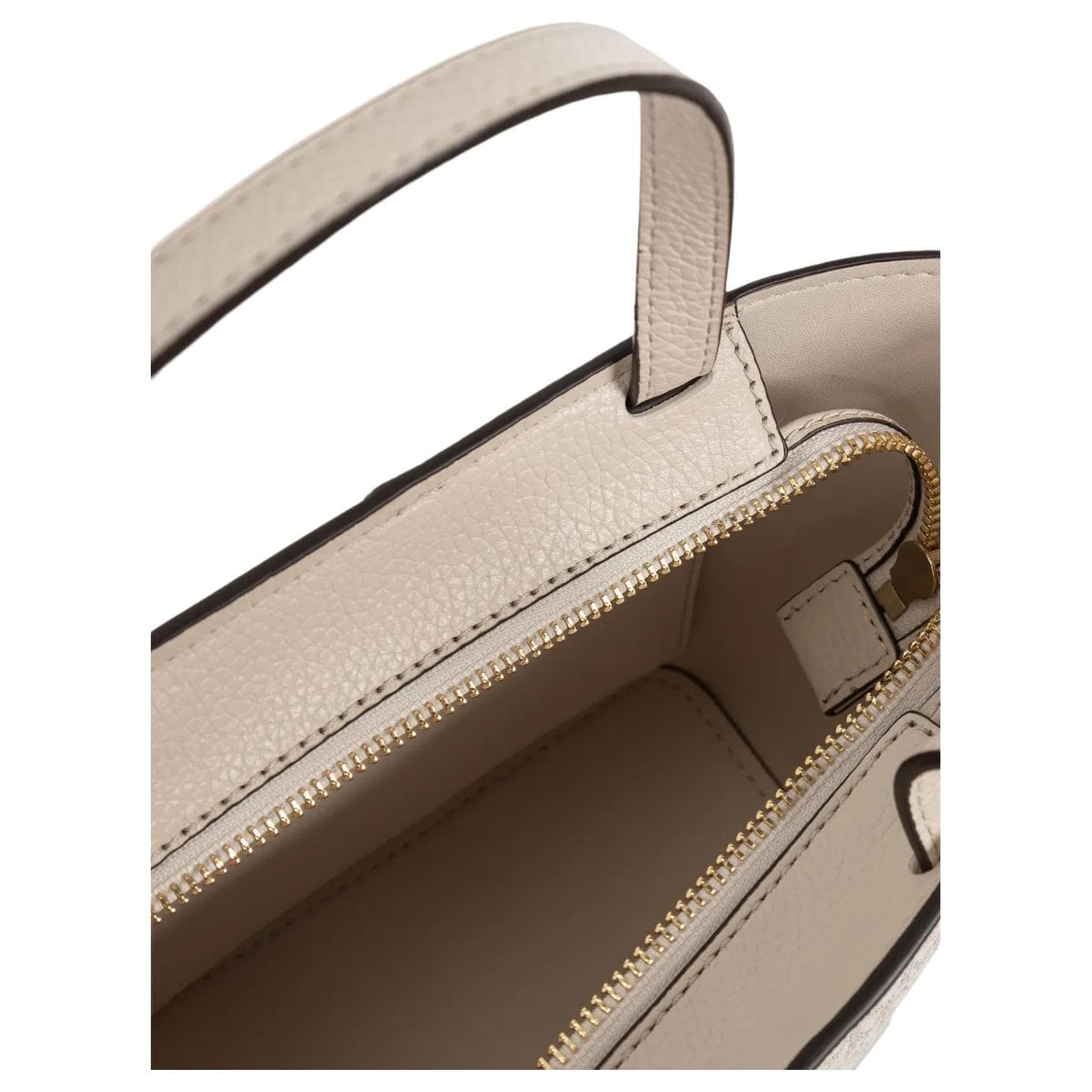 Сумка MICHAEL KORS Flora PVC Тоут Сумка Сумка для покупок Сумка среднего размера Женская Кремовая - изображение 4