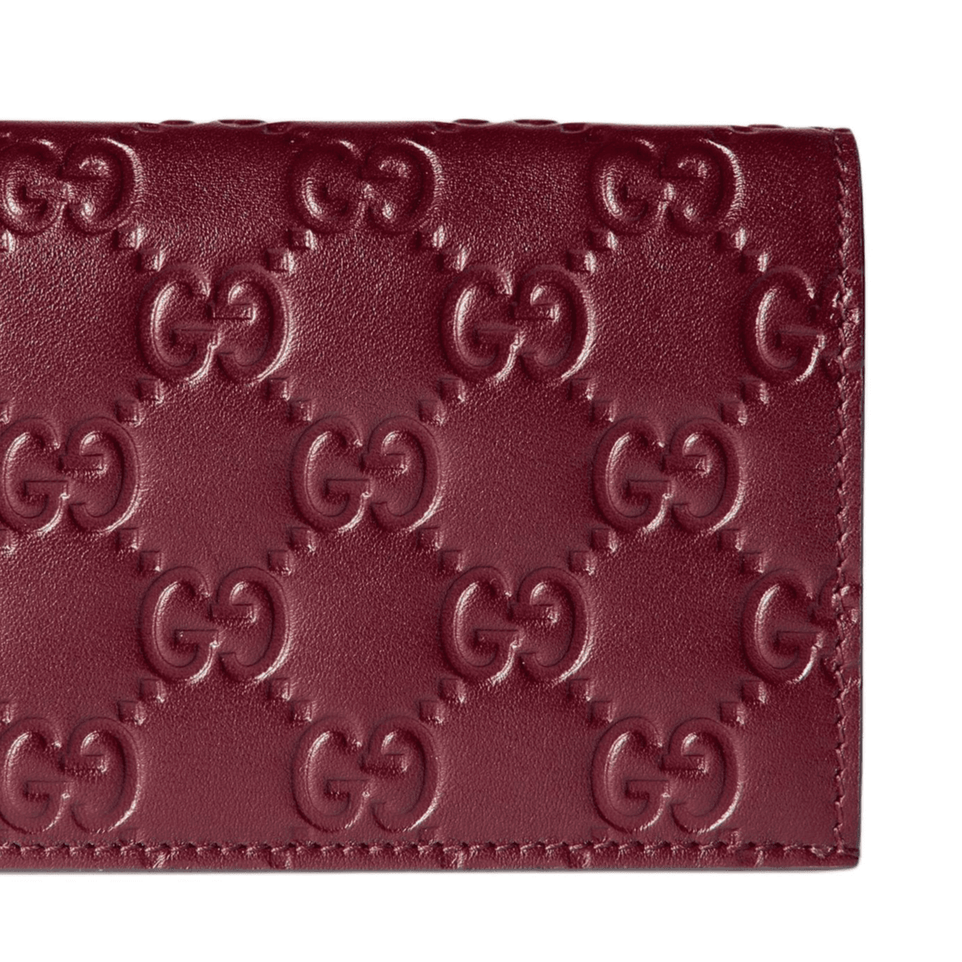 Кошелек GUCCI GG Emblem Кожа Кошелек Маленький Женский Красный - изображение 7