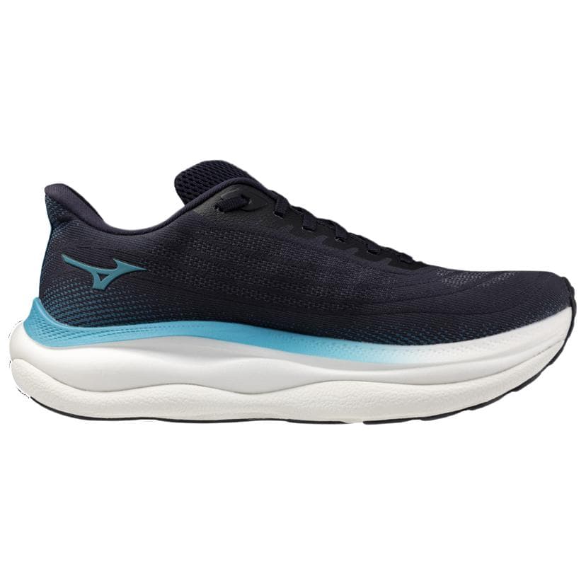 Кроссовки для бега Mizuno WAVE SKY 9 Классический и универсальный Дышащий Low Топ Беговые кроссовки Мужской Синий - изображение 2