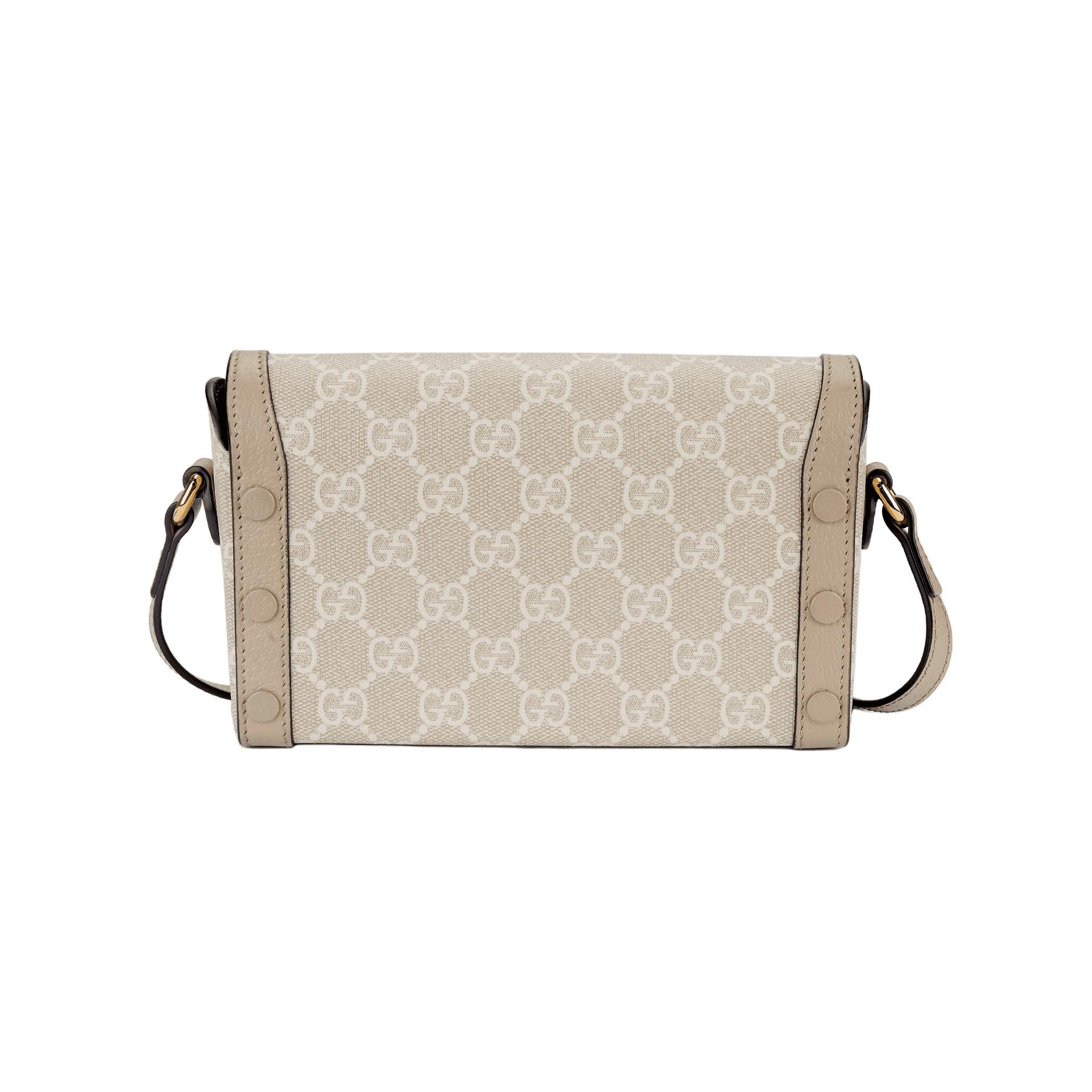 Сумка через плечо Gucci Horsebit 1955 Mini Beige/White - изображение 3