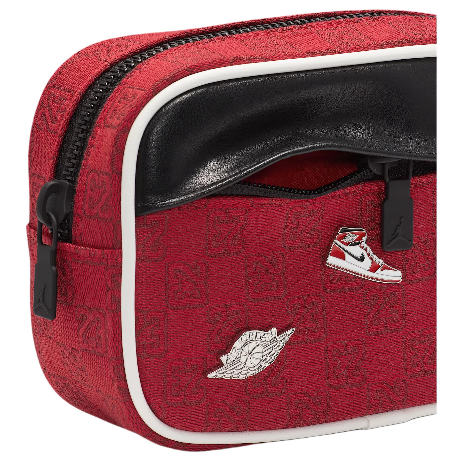 Сумка через плечо Jordan Monogram 23 1,5L Сумка для фотоаппарата через плечо маленький размер унисекс парный университетский красный полиэстер - изображение 5