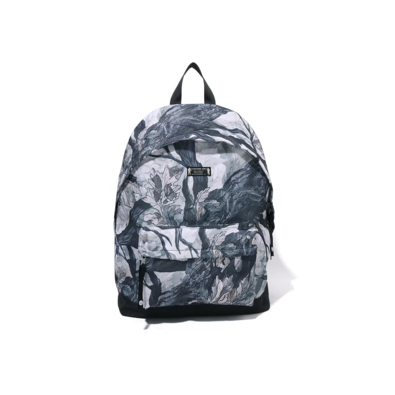 Рюкзак A BATHING APE Ткань Рюкзак Унисекс Белый Кофейный - изображение 1
