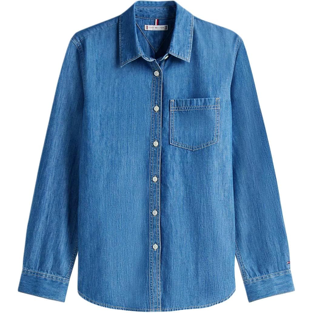 Блузка Tommy Hilfiger Синий Женские Рубашки - изображение 1