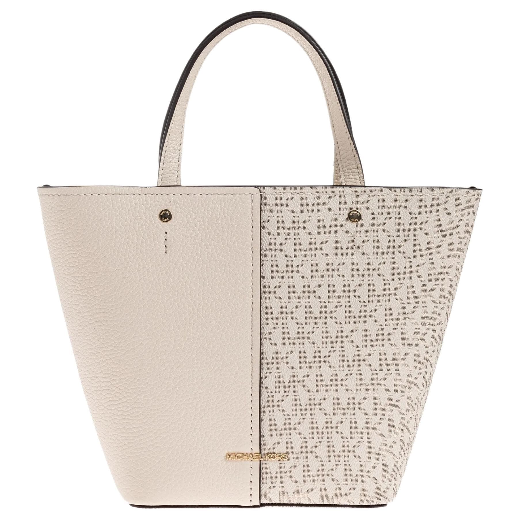 Сумка MICHAEL KORS Flora PVC Тоут Сумка Сумка для покупок Сумка среднего размера Женская Кремовая - изображение 1