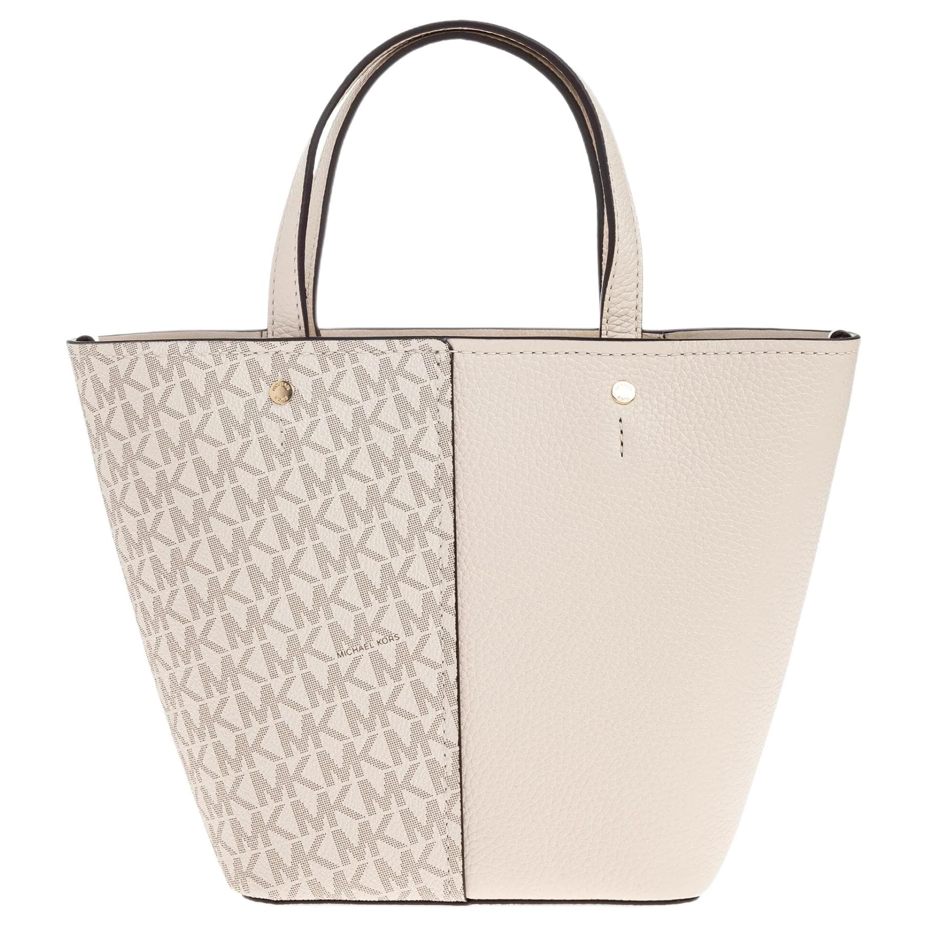 Сумка MICHAEL KORS Flora PVC Тоут Сумка Сумка для покупок Сумка среднего размера Женская Кремовая - изображение 3