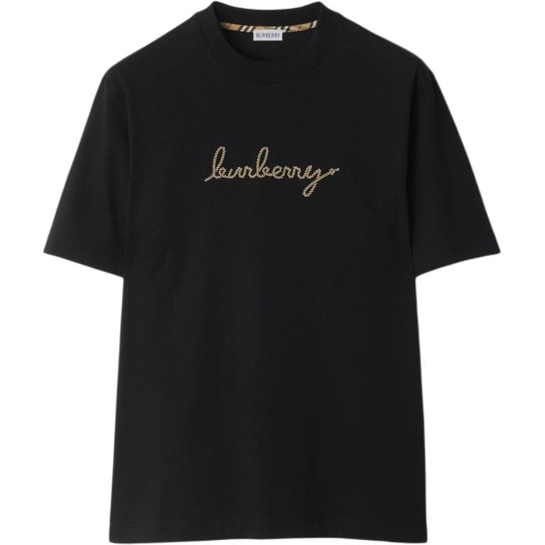 Футболка Burberry Черные Мужские T-рубашки - изображение 1