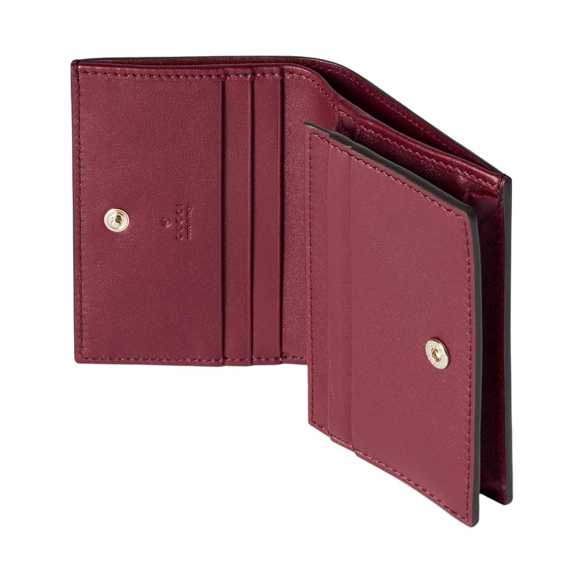 Кошелек GUCCI GG Emblem Кожа Кошелек Маленький Женский Красный - изображение 5