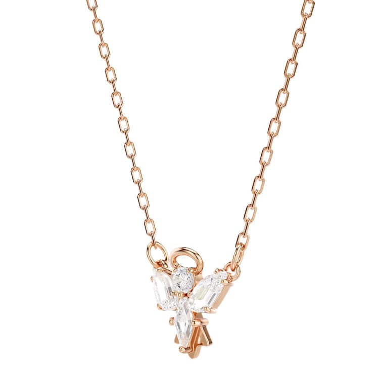 Ожерелье Swarovski Magic Синтетический кубический цирконий Ожерелье Женское Розовое золото - изображение 4