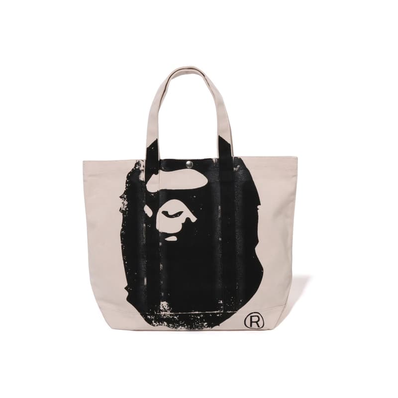 Сумка A BATHING APE Ткань Сумка Обычный (стандартный) Унисекс Экрю - изображение 1