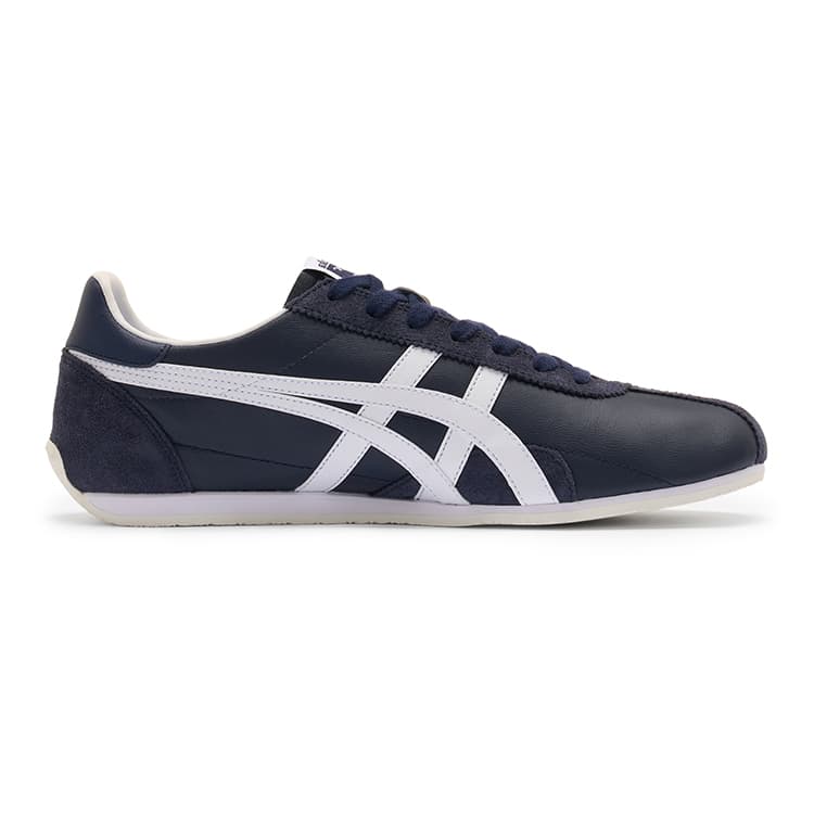 Кроссовки Onitsuka Tiger Runspark Устойчивый к истиранию Низкий топ Повседневная обувь Унисекс Темно-синий - изображение 2