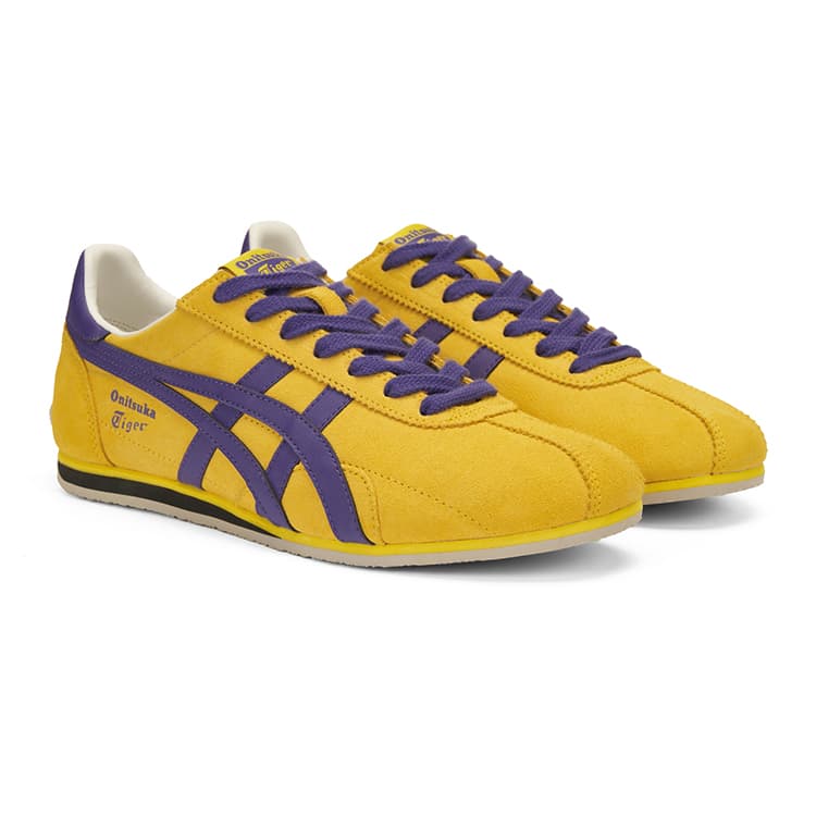 Кроссовки Onitsuka Tiger Runspark Устойчивая к истиранию Низкая Повседневная Обувь Унисекс Желтая - изображение 2