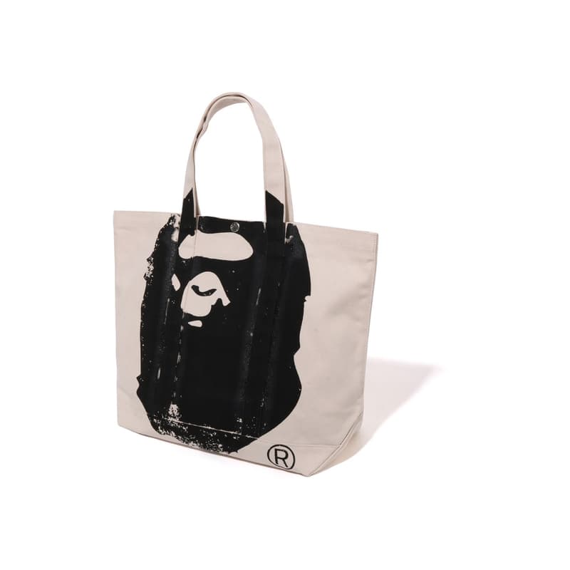 Сумка A BATHING APE Ткань Сумка Обычный (стандартный) Унисекс Экрю - изображение 2