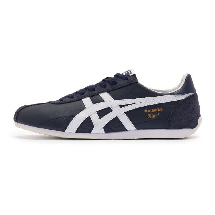 Кроссовки Onitsuka Tiger Runspark Устойчивый к истиранию Низкий топ Повседневная обувь Унисекс Темно-синий - изображение 1