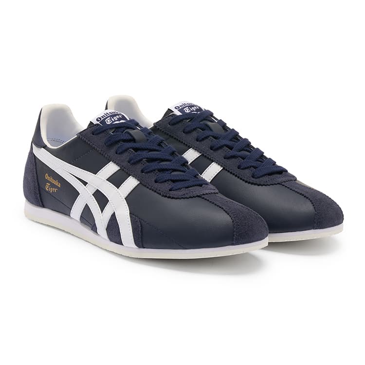 Кроссовки Onitsuka Tiger Runspark Устойчивый к истиранию Низкий топ Повседневная обувь Унисекс Темно-синий - изображение 3