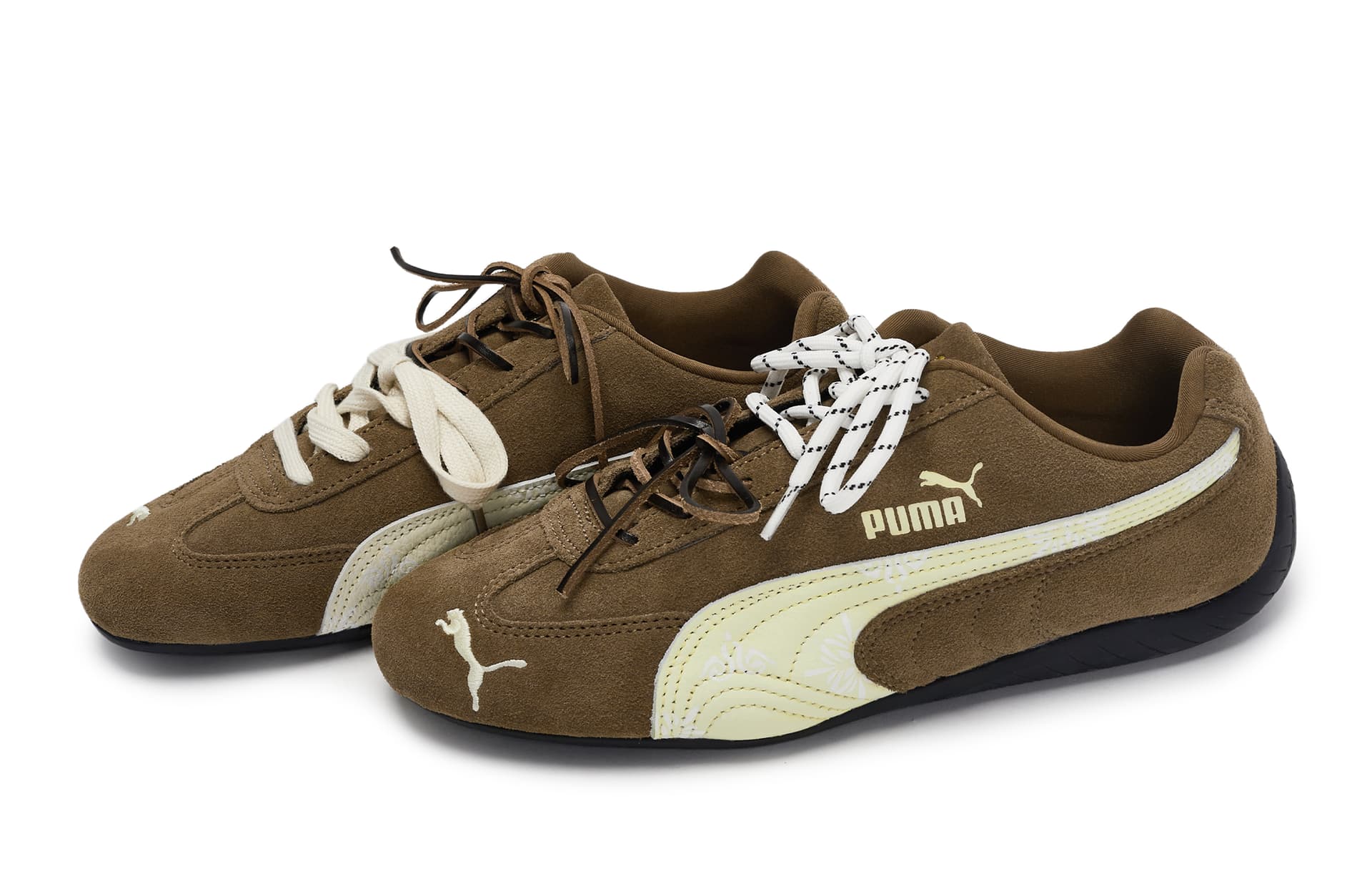 Кроссовки PUMA Speedcat White Yellow Brown - изображение 4