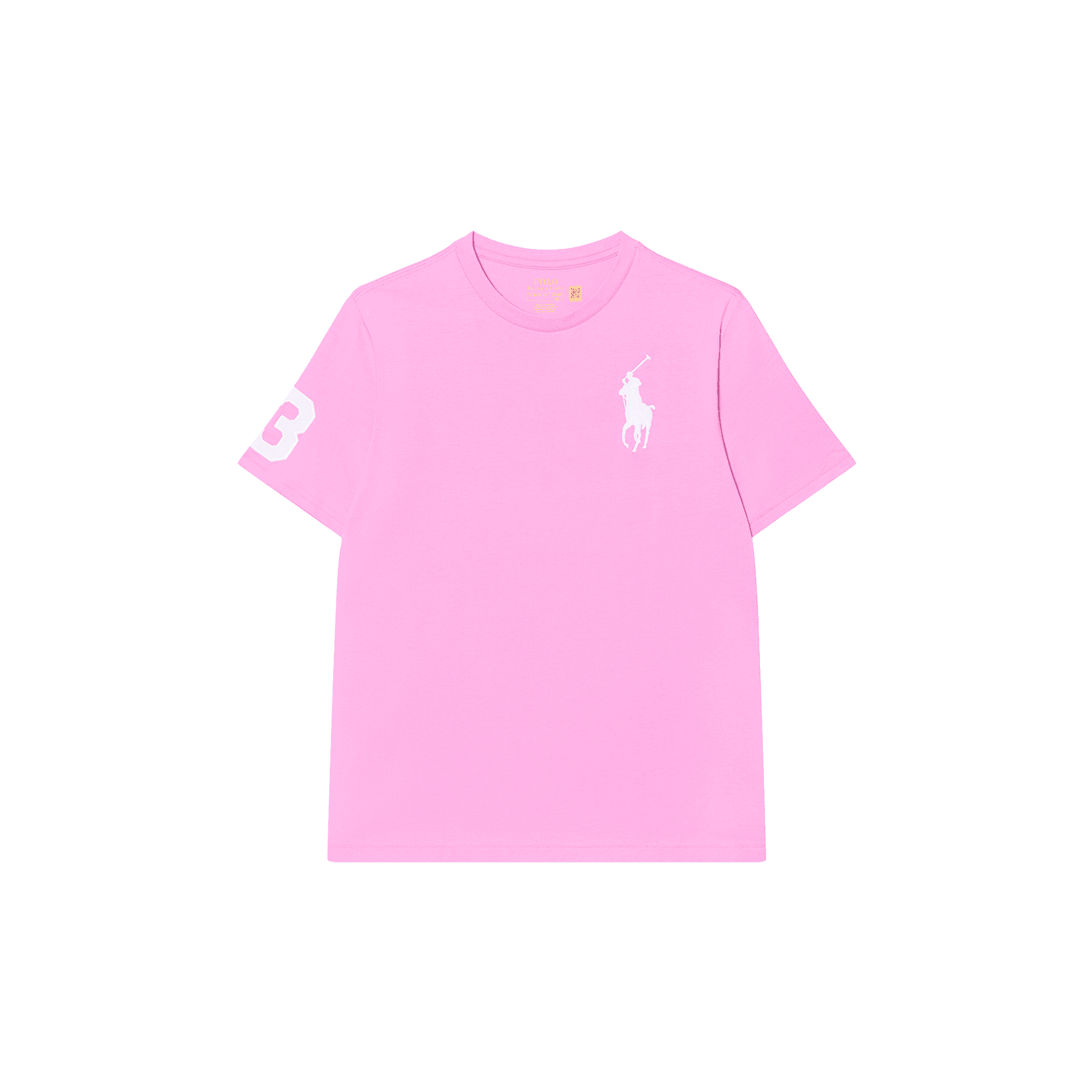 Футболка Polo Ralph Lauren Big Pony T-рубашка стандартного размера розовая для подростков - изображение 1