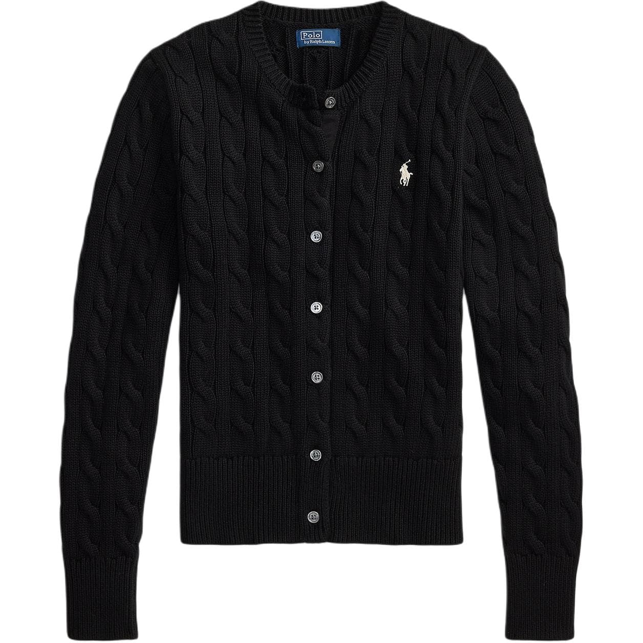 Кофта Polo Ralph Lauren SS25 Трикотаж Стандартный размер Женские Поло Черный - изображение 1