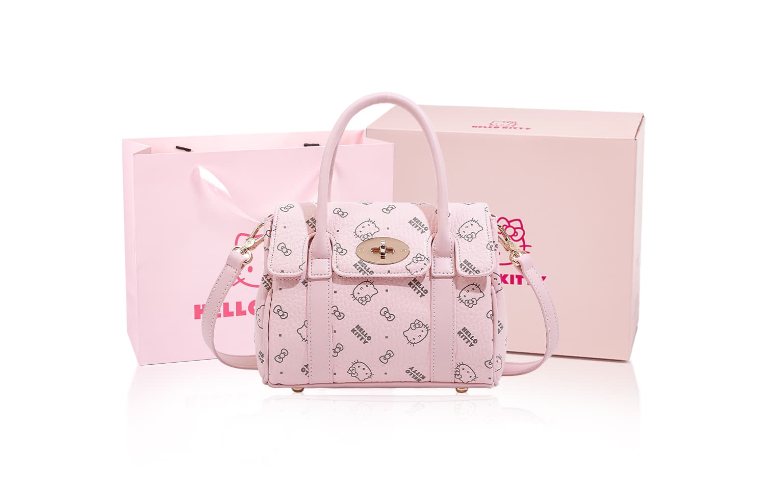 Сумка Sanrio Hello Kitty PU (полиуретан) Сумка Стандартная Женская Розовая - изображение 2