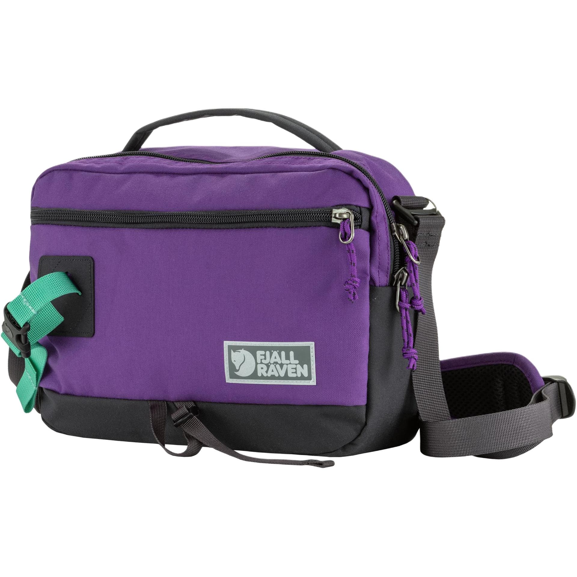 Fjallraven Vardag 6L Сумка через плечо для активного отдыха сумка из нейлона фиолетовая и угольно-черная унисекс - изображение 2