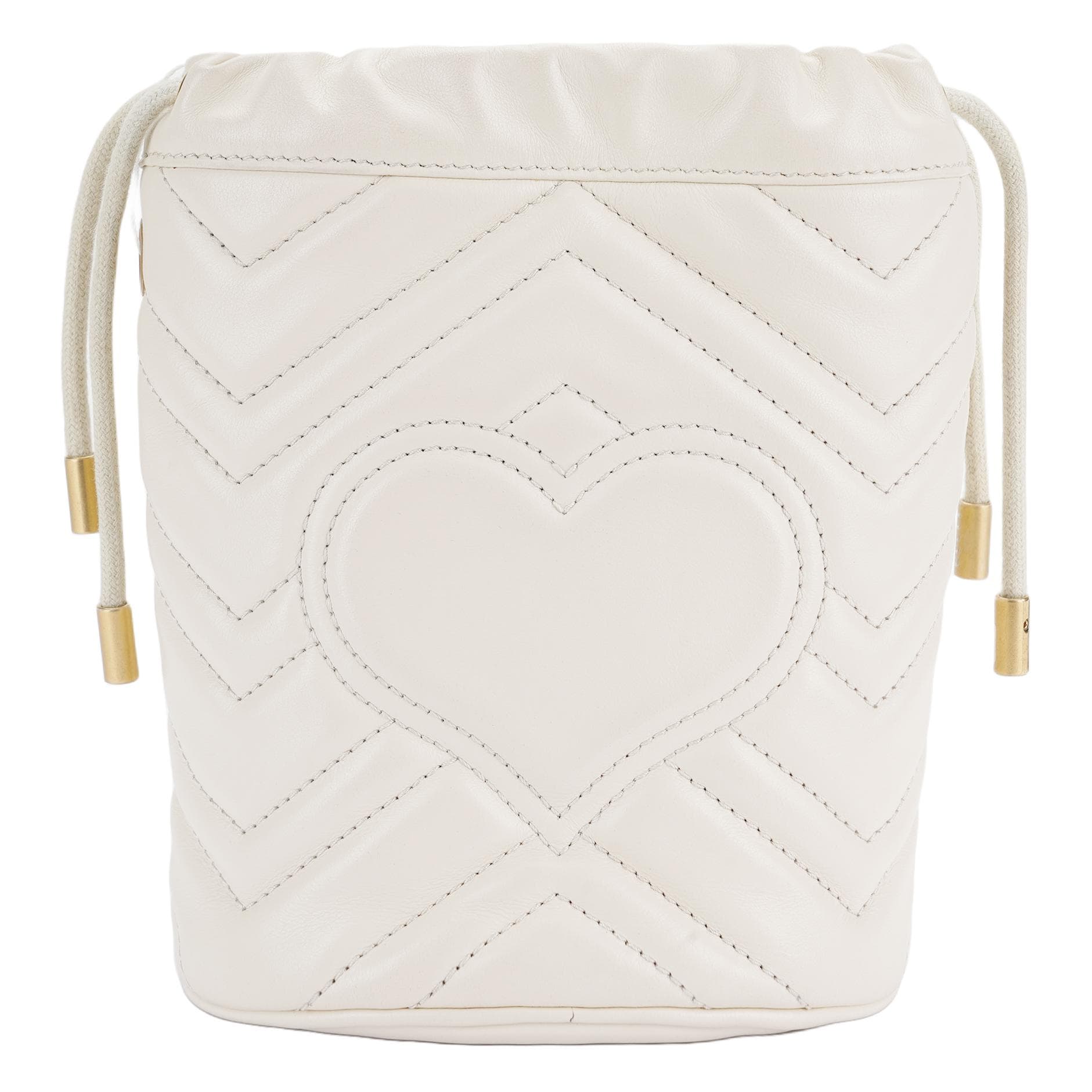 Сумка Gucci GG Marmont Mini Bucket Bag White - изображение 3