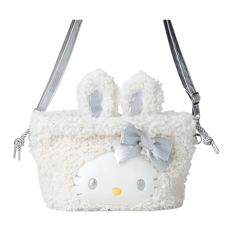 Сумка через плечо Sanrio Полиэстер Волокно Кросс-Боди Сумка Женская Белая - изображение 4