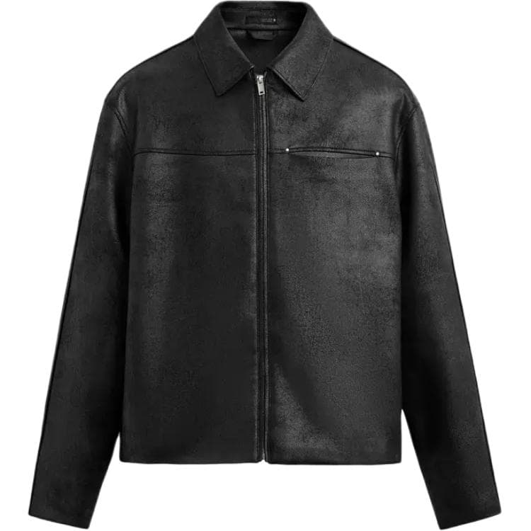Куртка ZARA Мужские черные куртки - изображение 1