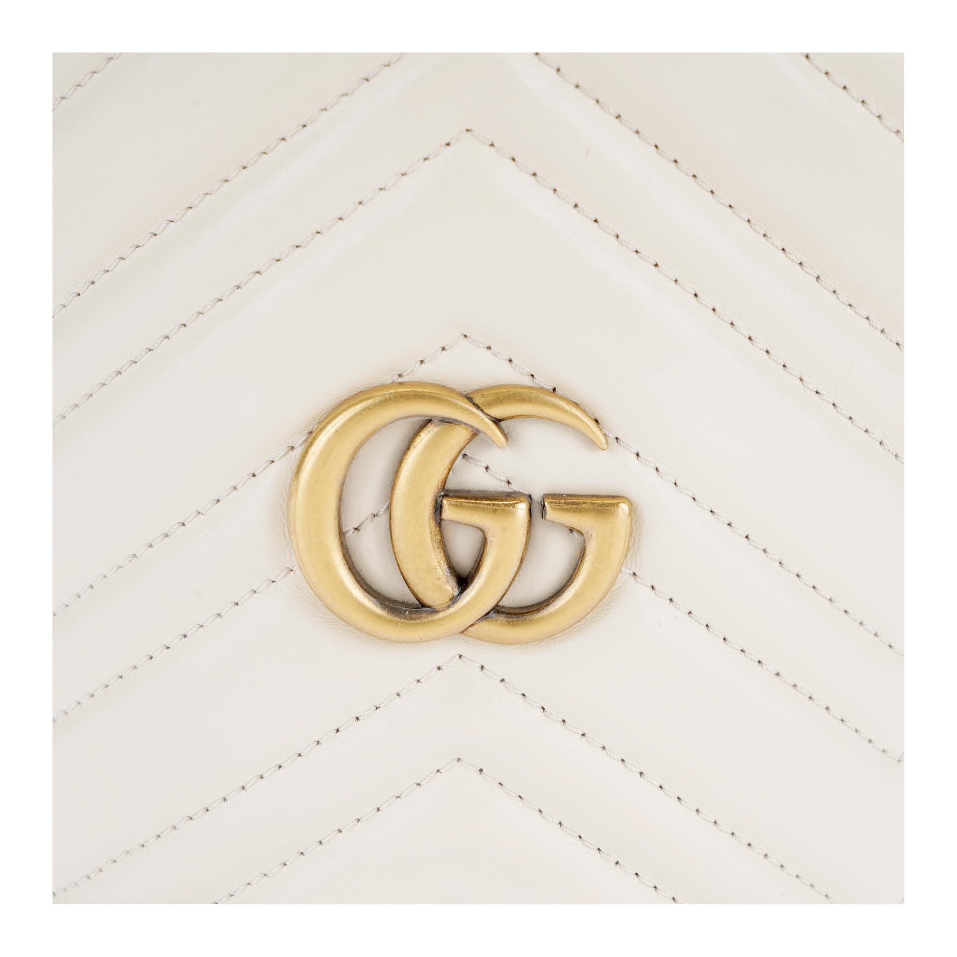 Сумка Gucci GG Marmont Mini Bucket Bag White - изображение 5