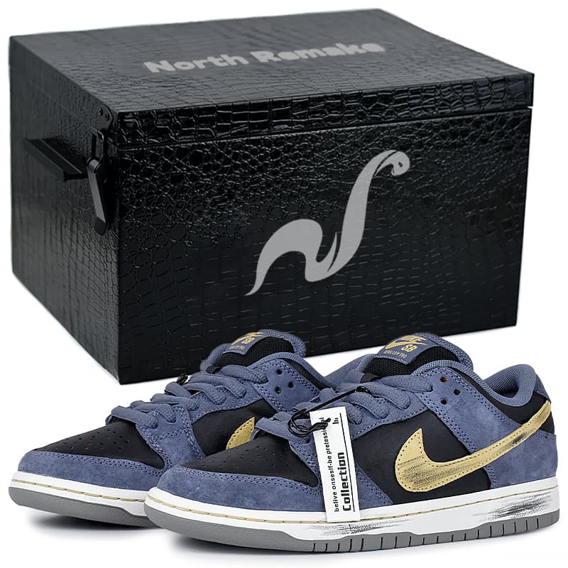 Кроссовки Nike Dunk SB Blue Gold Dream