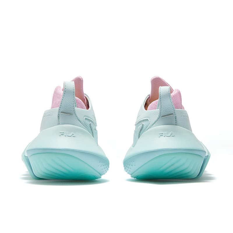 Кроссовки FILA FUSION SAWTOOTH Повседневная обувь Женские Розовый Водный аккорд Зелёный - изображение 4