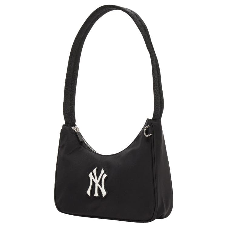 Мини-сумка MLB New York Yankees Полиамид Плечевая сумка Стандартная Женская Черная - изображение 2