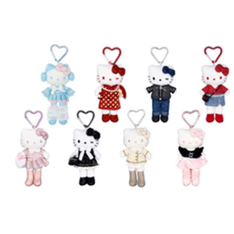 Санрио Hello Kitty Hello Kitty Long Leg Versatile Styling Collection Мягкие брелоки-игрушки Маленький Высокий - изображение 2