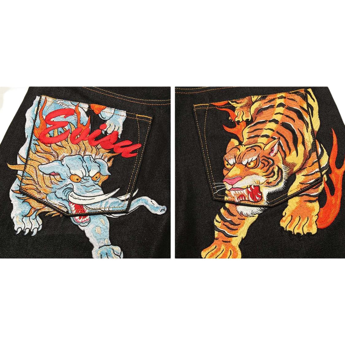 Штаны EVISU SS18 Denim Jeans - изображение 3