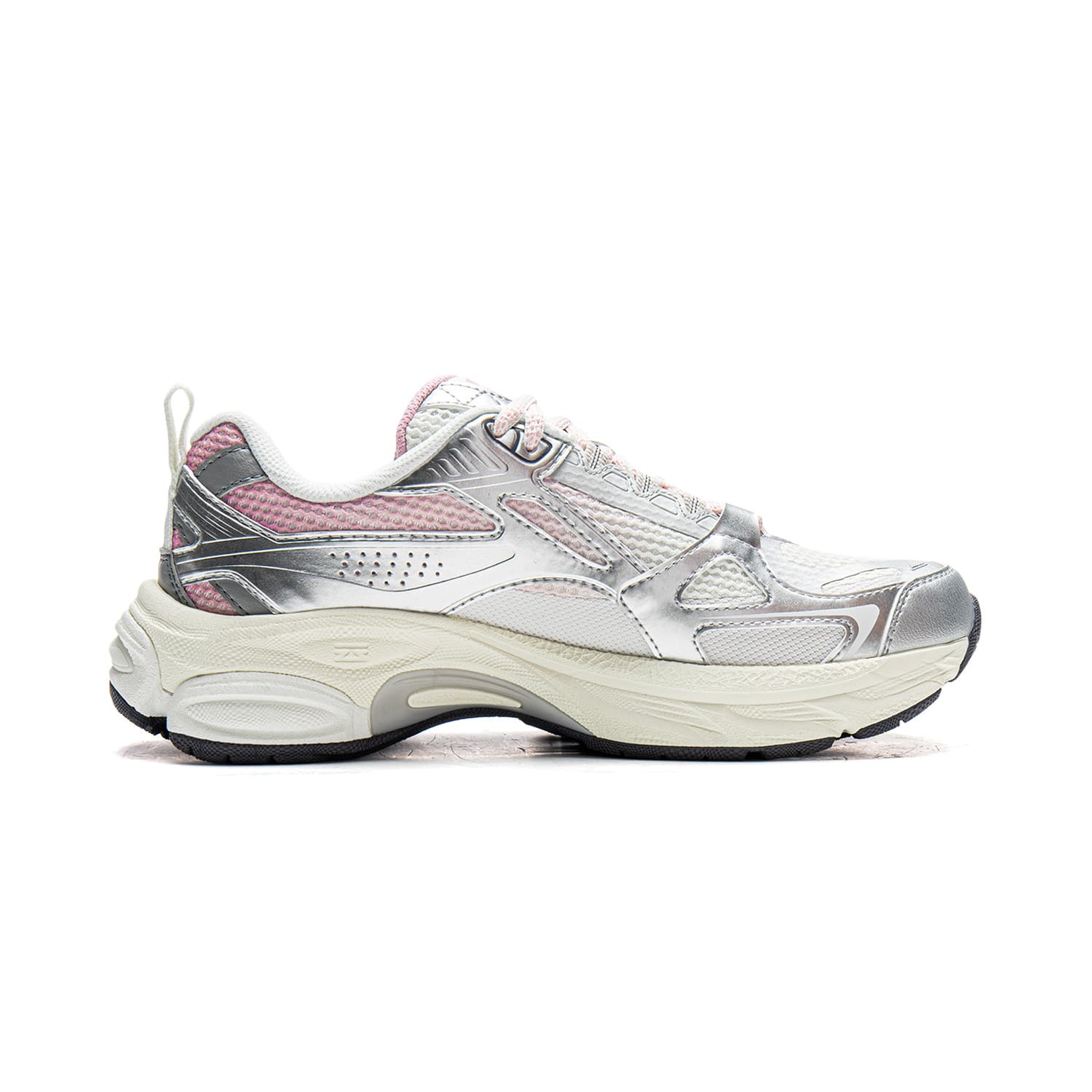 Кроссовки для бега Li-Ning Boom Retro Y2K Повседневные Кроссовки С Устойчивостью И Поддержкой Женские Серебристо-серые - изображение 2