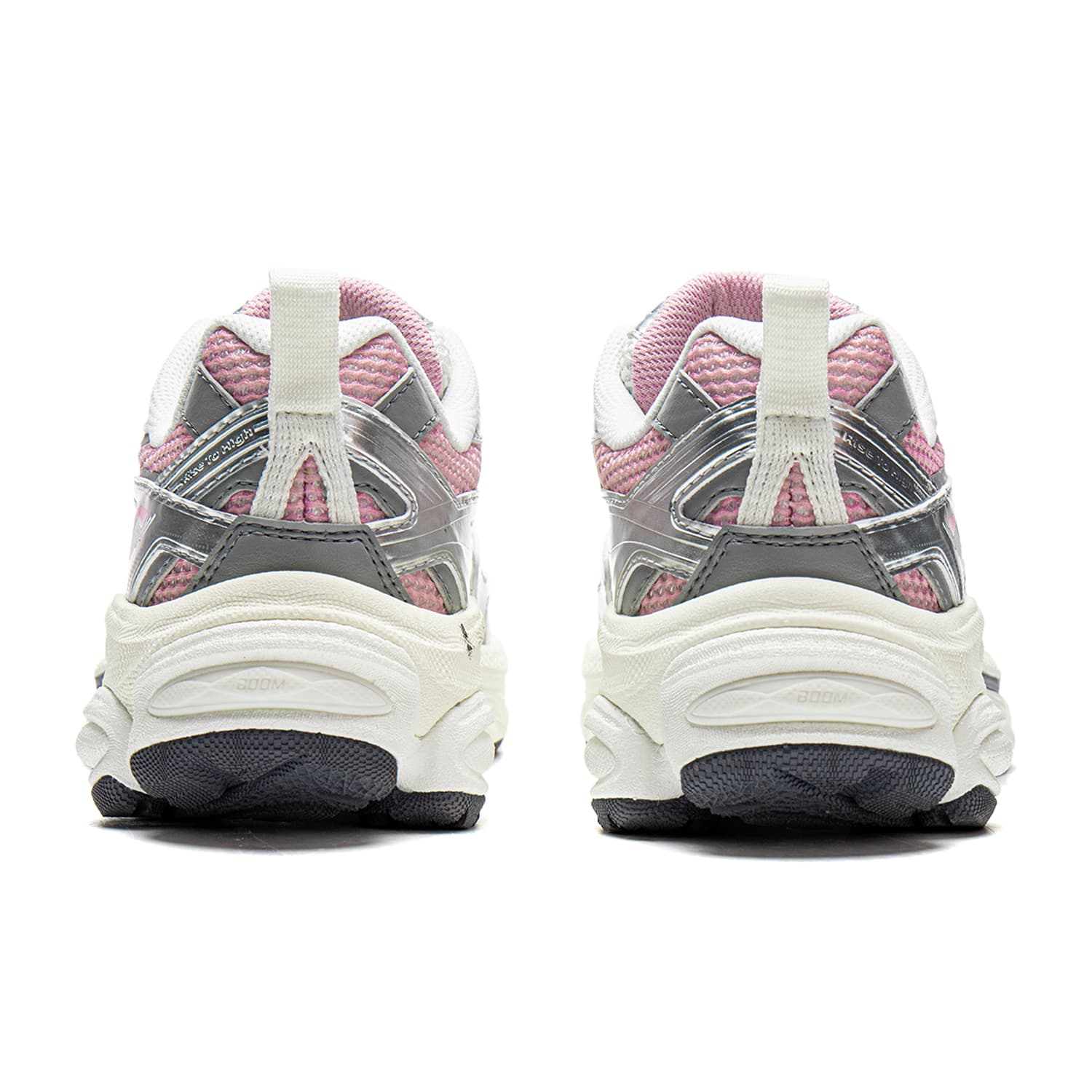 Кроссовки для бега Li-Ning Boom Retro Y2K Повседневные Кроссовки С Устойчивостью И Поддержкой Женские Серебристо-серые - изображение 6