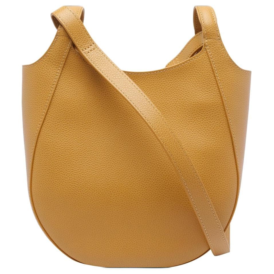 Сумка LONGCHAMP Le Foulonné Коровья кожа Сумка через плечо Сумка Маленькая Женская Желтая - изображение 3