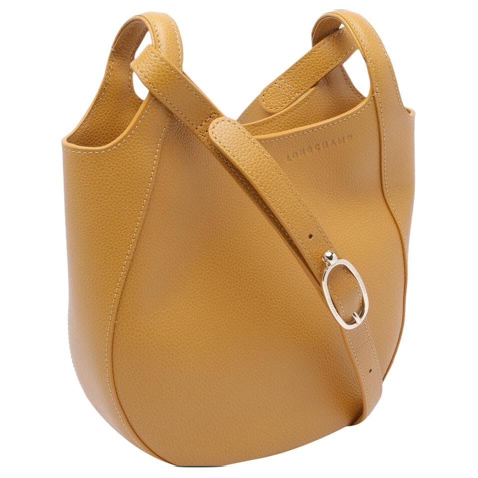 Сумка LONGCHAMP Le Foulonné Коровья кожа Сумка через плечо Сумка Маленькая Женская Желтая - изображение 2