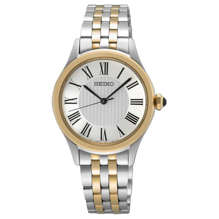 Часы SEIKO ['50' 149262]Y Водонепроницаемый кварцевый механизм нержавеющая сталь шнуровка часы 29,6 мм женские часы - изображение 1
