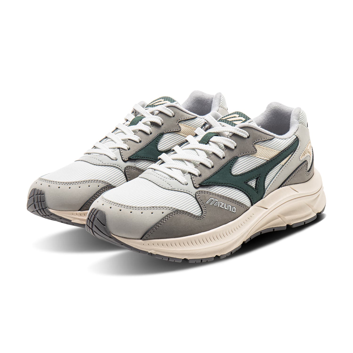 Кроссовки для бега Mizuno Pi Retro Low Кроссовки для бега Унисекс Светло-серые - изображение 3