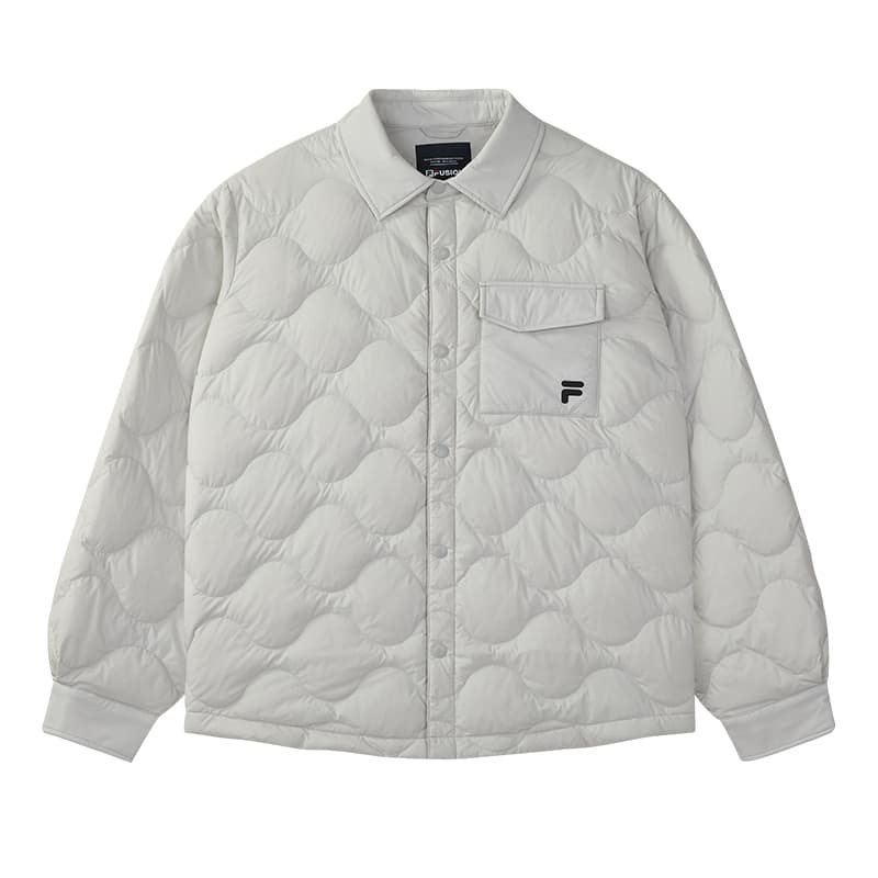 Зимняя куртка FILA FUSION Life Пуховик Унисекс Бледный Туманный - изображение 1