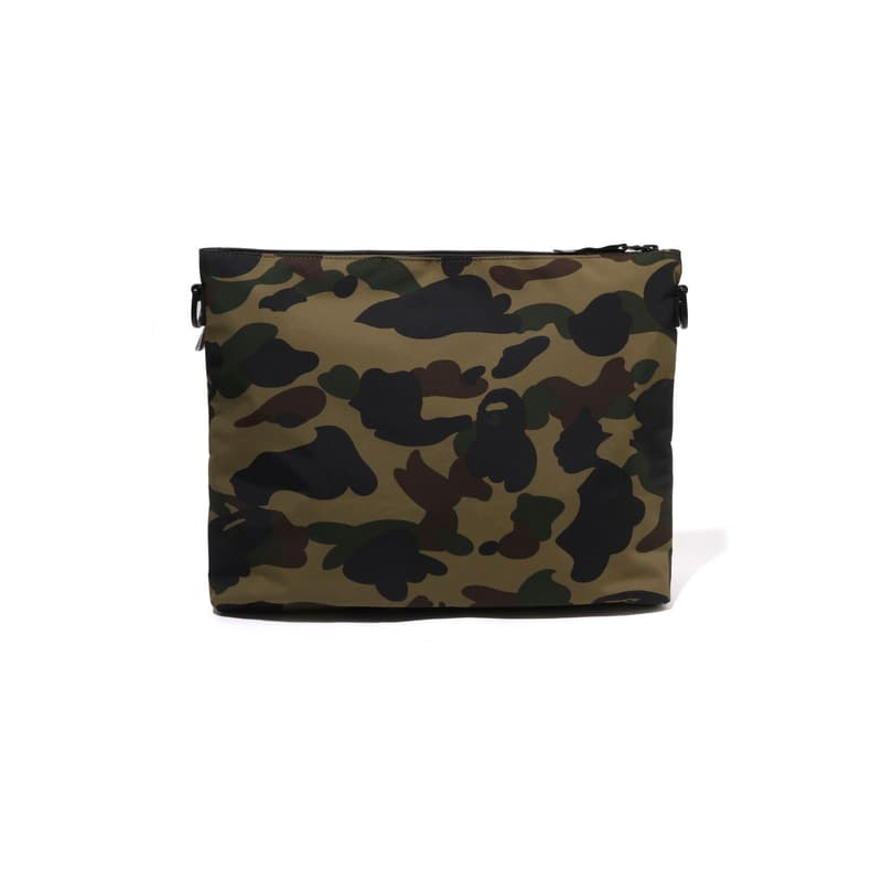 Сумка через плечо A BATHING APE Ткань Сумка через плечо Мужская Зеленая Желтая - изображение 3