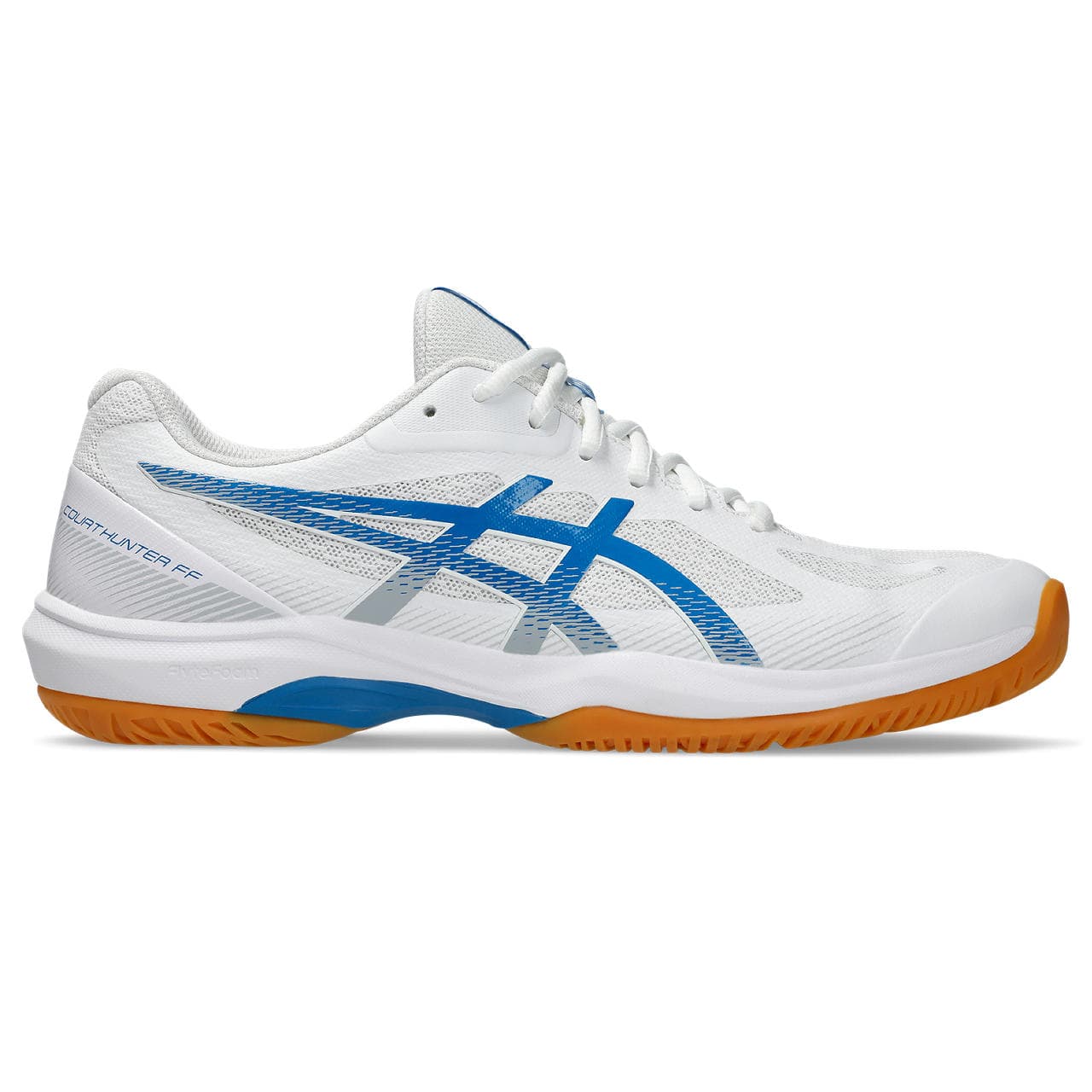 Кроссовки для бадминтона ASICS COURT HUNTER FF Дышащие Кроссовки для Бадминтона Мужские Белые Синие - изображение 2